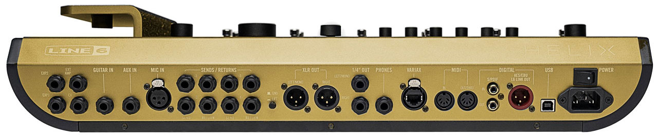 LIne 6 Helix GOLD Limited Edition Back
