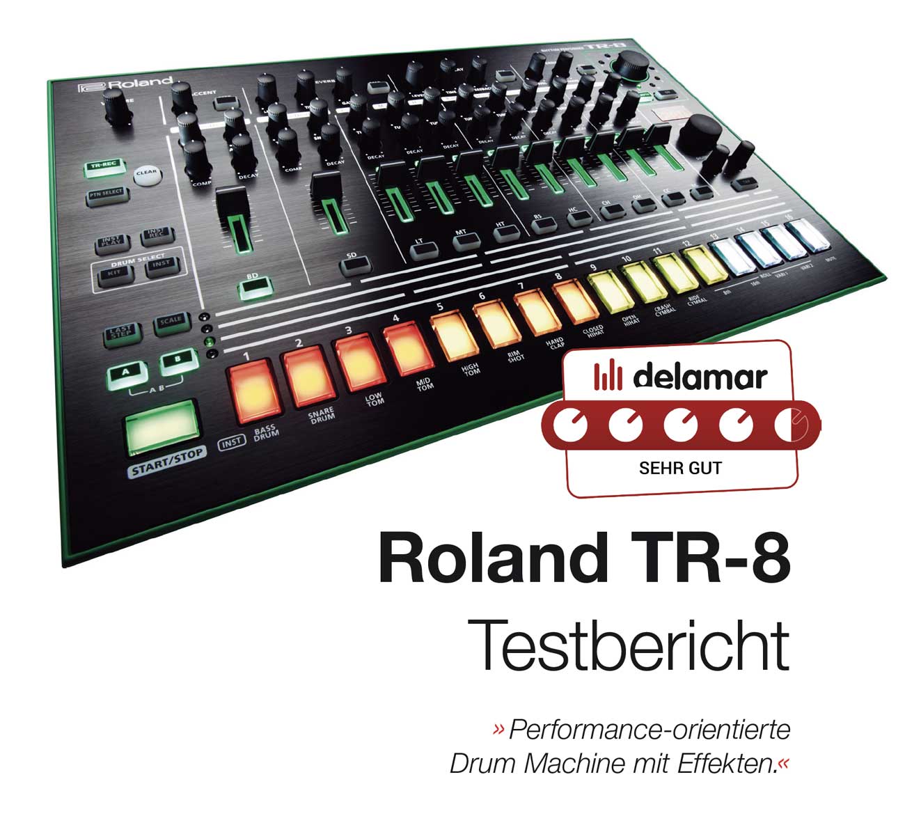 Démo boite à rythmes Roland TR-8 Aira (Français) chez Mega-Hertz