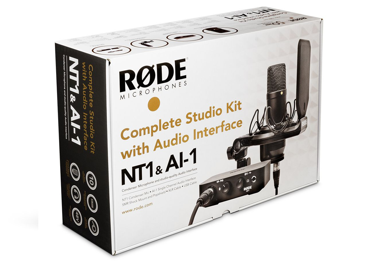 Micrófono Condensador con Interfase Rode NT1/AI1Kit Ai-1 – Videostaff